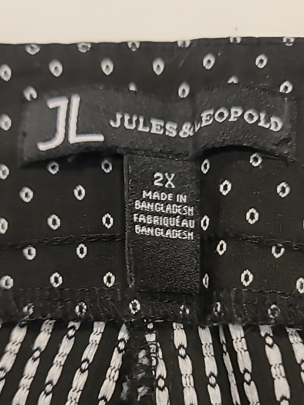Jules & Leopold Black Polka Dot Pull Up Ankle Pants - Picture 7 of 11